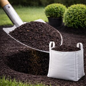 Teelaarde verrijkt met compost - Bigbag