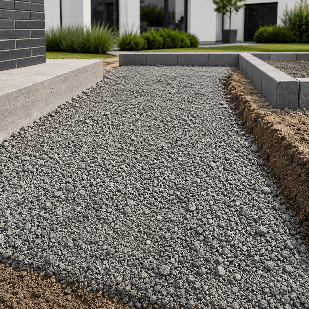 Mager beton 0/20 – los gestort