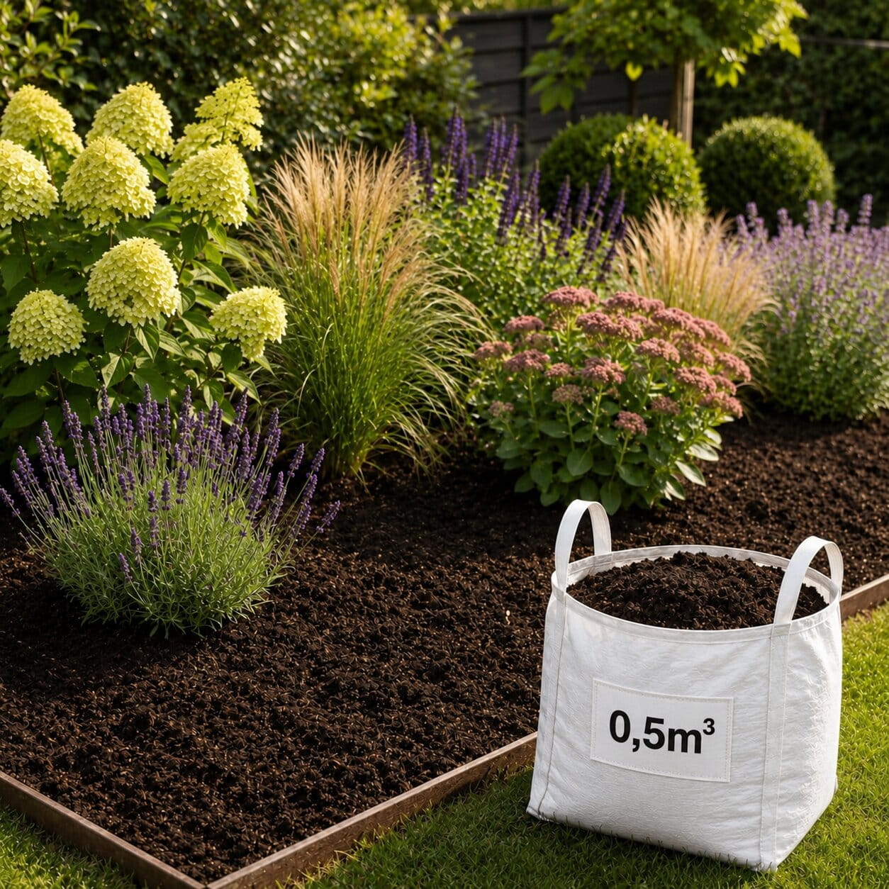 zwarte grond met champost in minibag